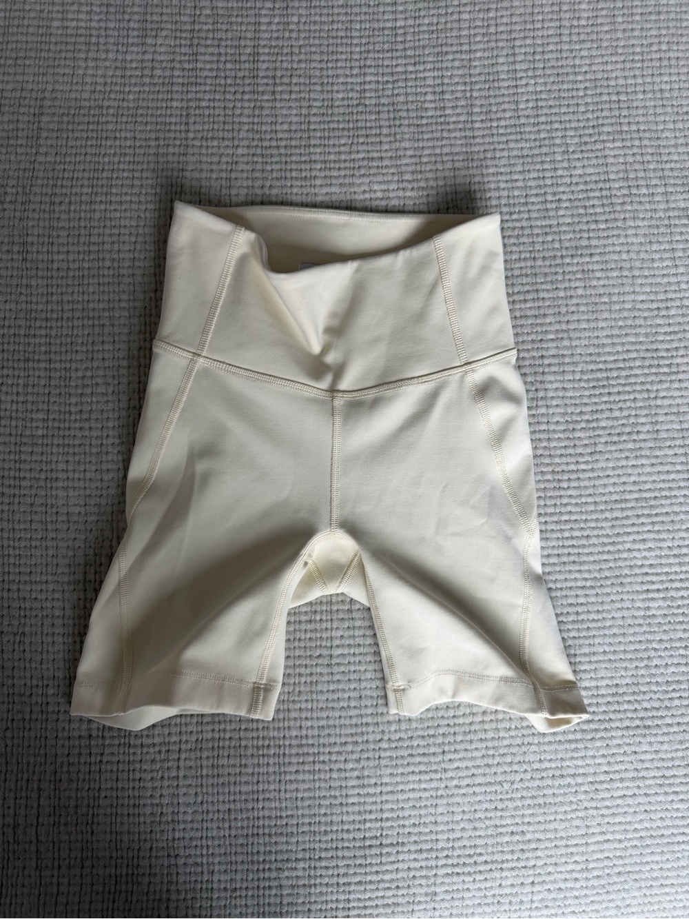 NWOT Something Navy Cream High-Rise Bike Shorts